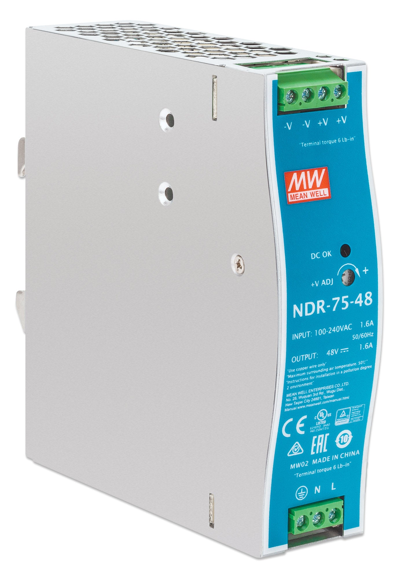 Industrial DIN-Rail Mount Power Supply Unit (PSU) 75 W Image 2