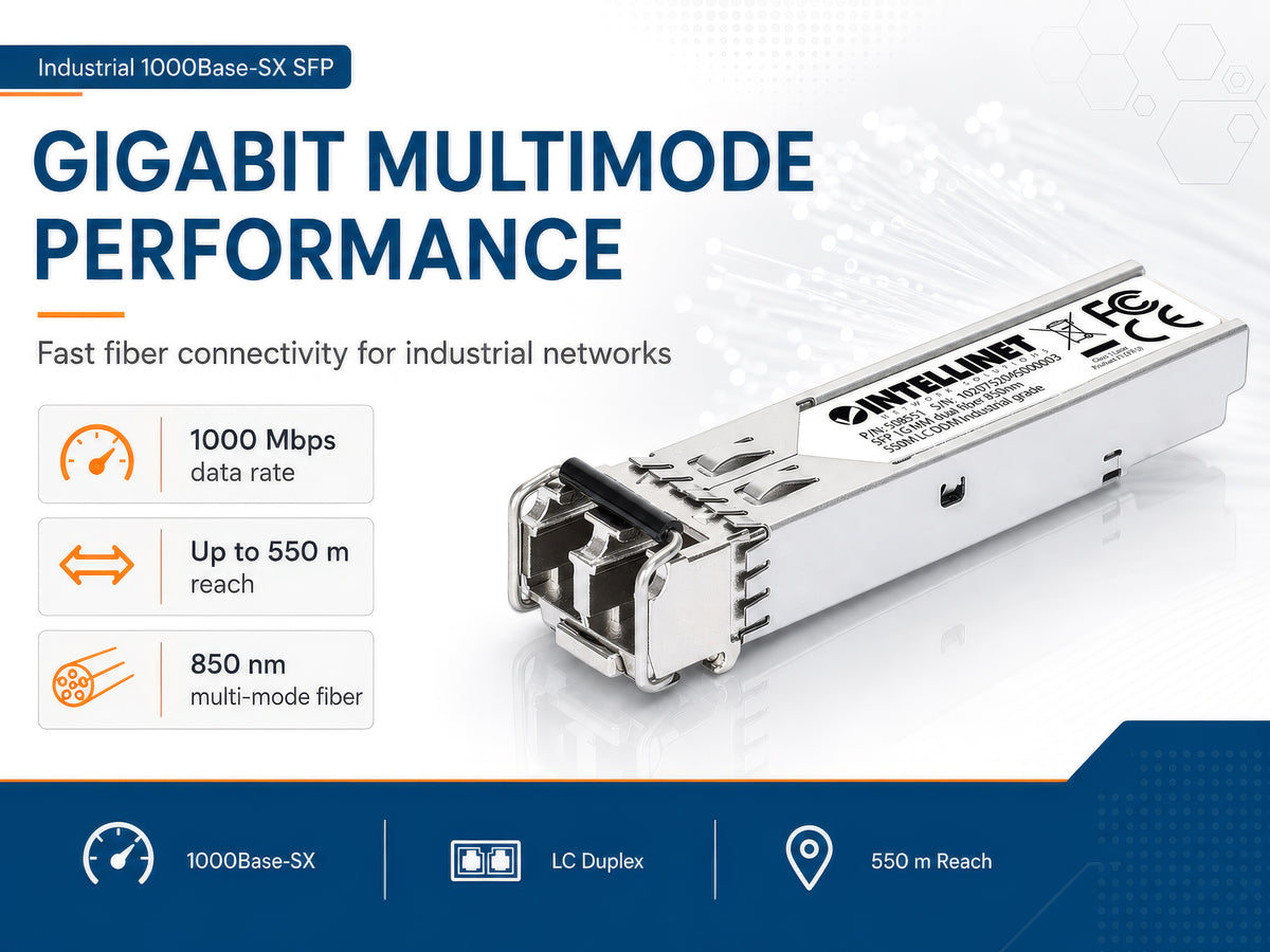 Industrial Gigabit Fiber SFP Optical Transceiver Module Image 8