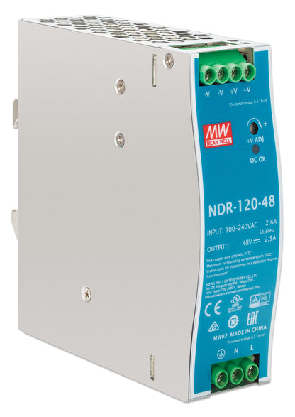 Industrial DIN-Rail Mount Power Supply Unit - 120W Image 2