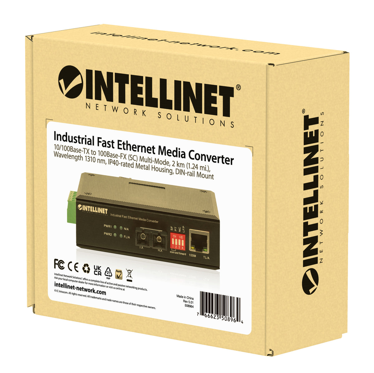 Industrial Fast Ethernet Media Converter Packaging Image 2