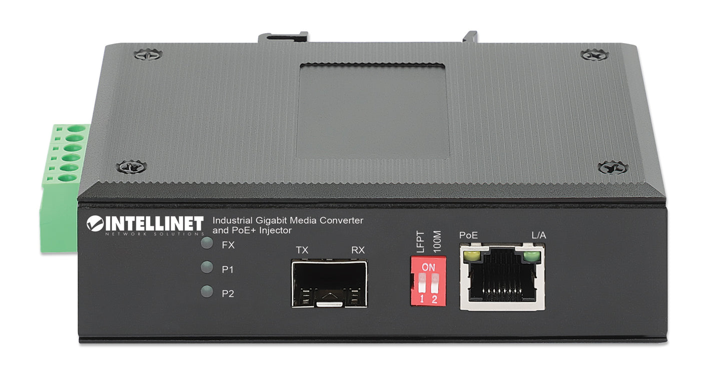 Industrial Gigabit Media Converter and PoE+ Injector 30W Image 5