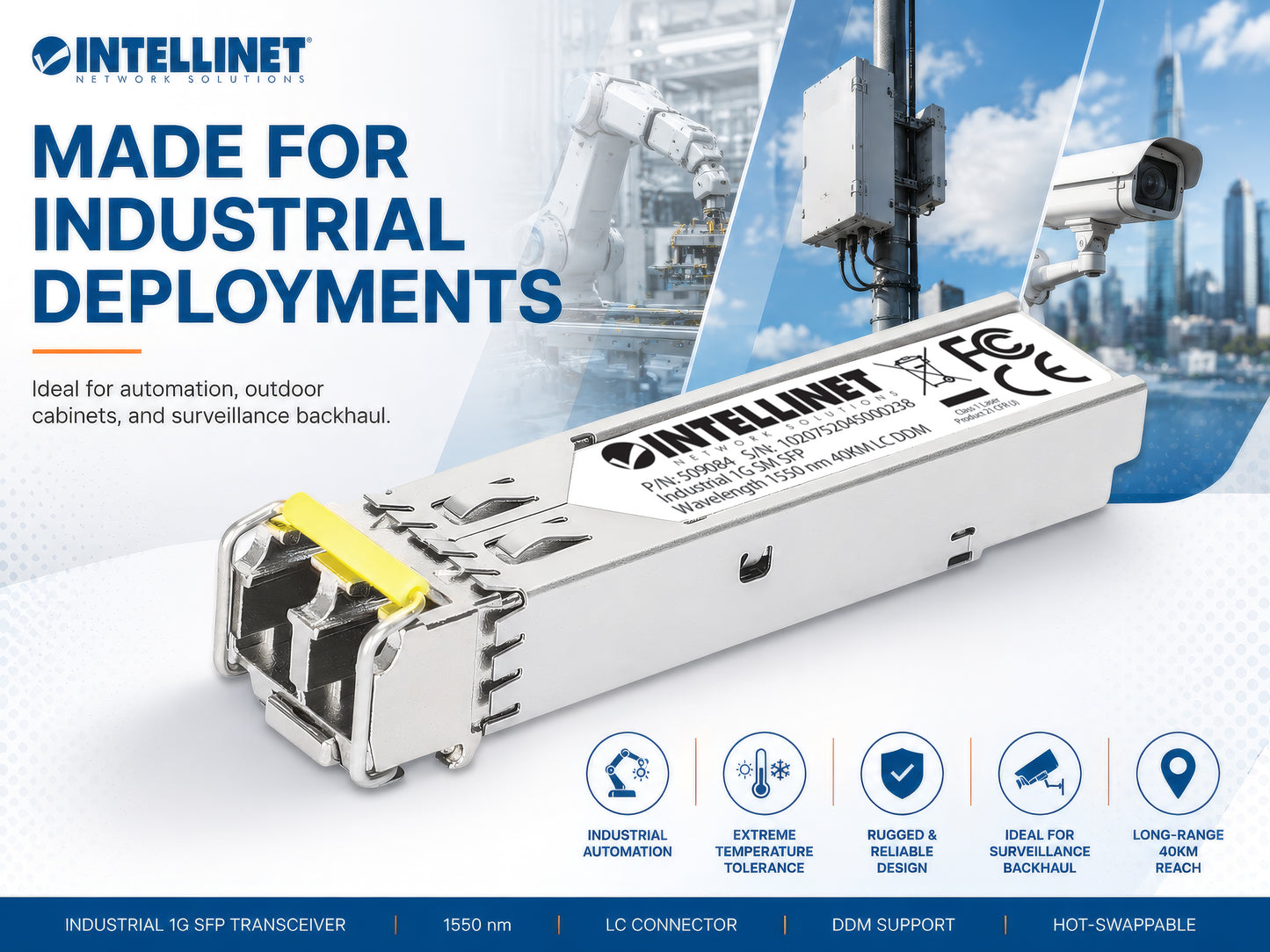 Industrial Gigabit Fiber SFP Optical Transceiver Module Image 7