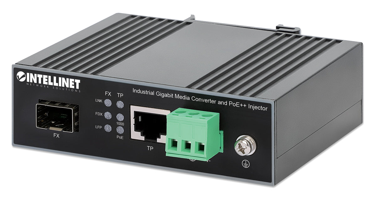 Industrial Gigabit Media Converter and PoE++ Injector 90W Image 3