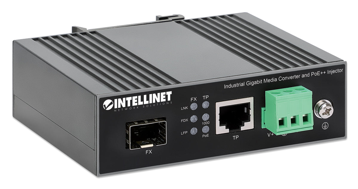 Industrial Gigabit Media Converter and PoE++ Injector 90W Image 4