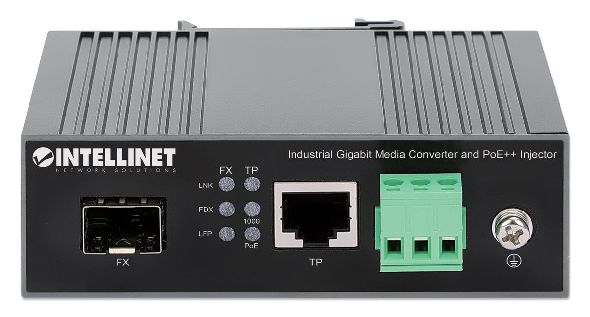 Industrial Gigabit Media Converter and PoE++ Injector 90W Image 5
