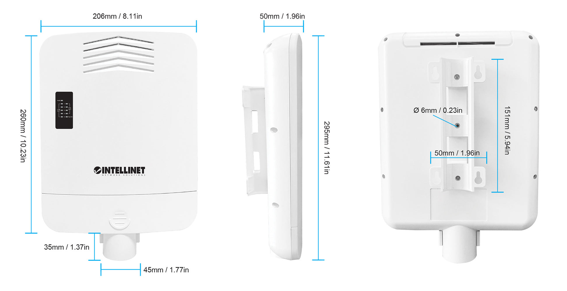 Outdoor PoE-Powered 5-Port Gigabit Switch with PoE Passthrough / 4-Port PoE+ Extender Image 12