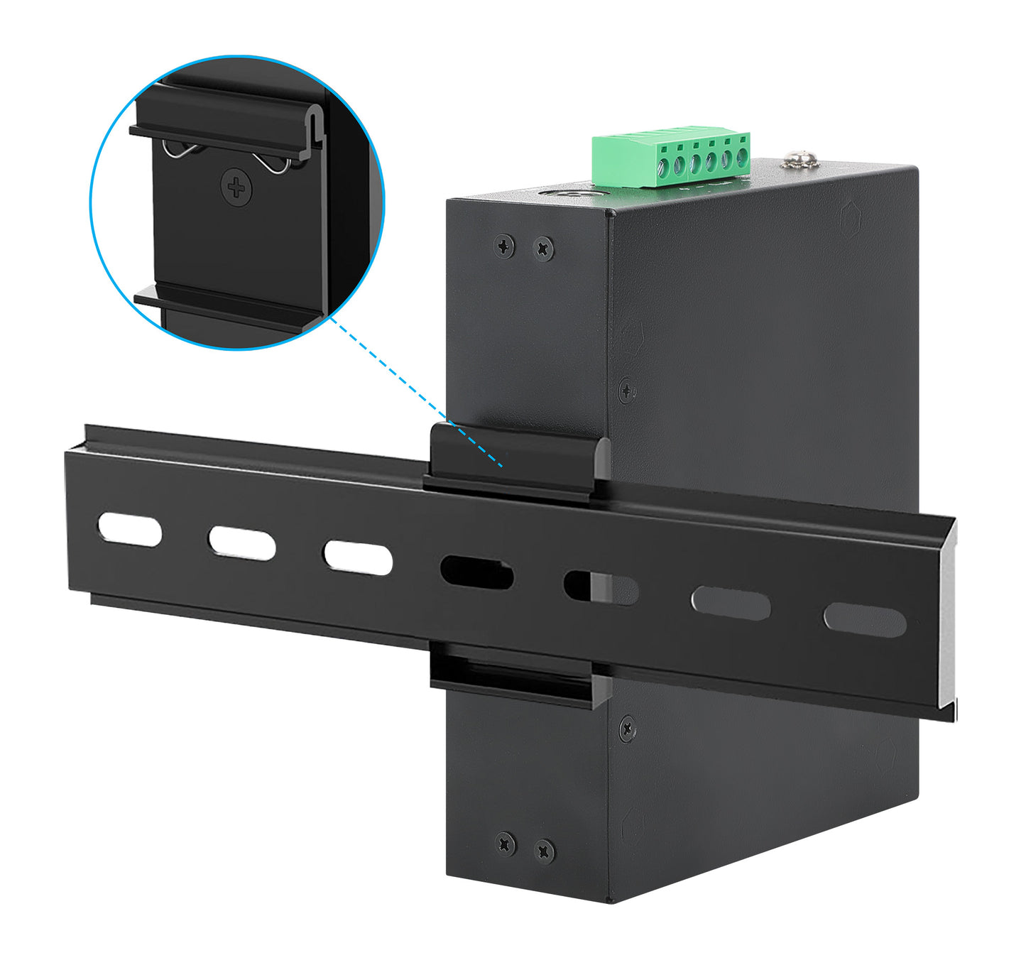 Industrial 6-Port PoE+ Switch with 5 Gigabit Ethernet Ports and 1 SFP Uplink Image 7