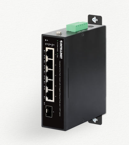 Industrial 6-Port PoE+ Switch with 5 Gigabit Ethernet Ports and 1 SFP Uplink Image 9
