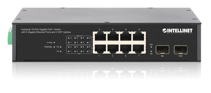 Industrial 10-Port Gigabit PoE+ Switch with 8 Gigabit Ethernet Ports and 2 SFP Uplinks Image 6