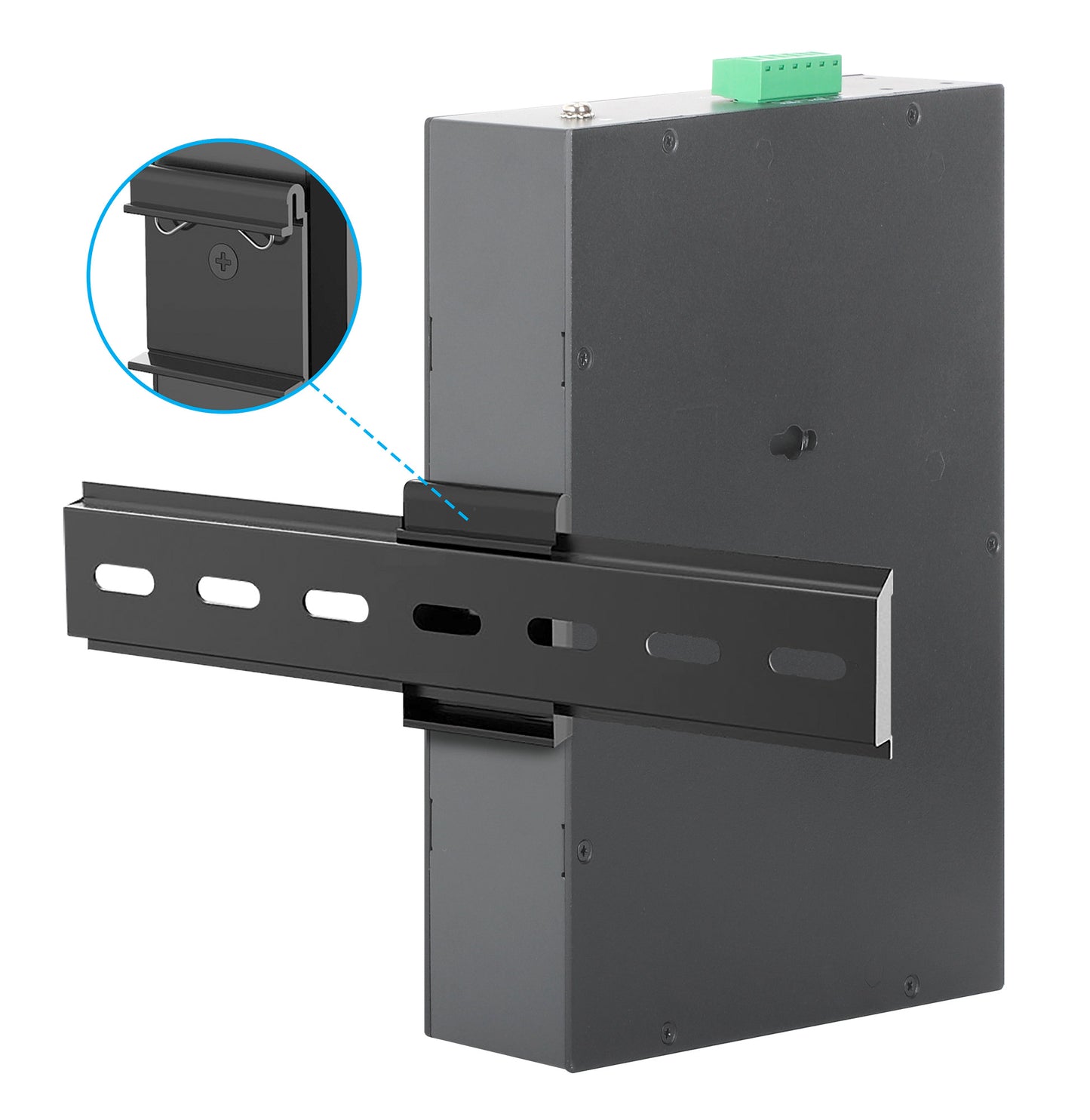 Industrial 10-Port Gigabit PoE+ Switch with 8 Gigabit Ethernet Ports and 2 SFP Uplinks Image 8