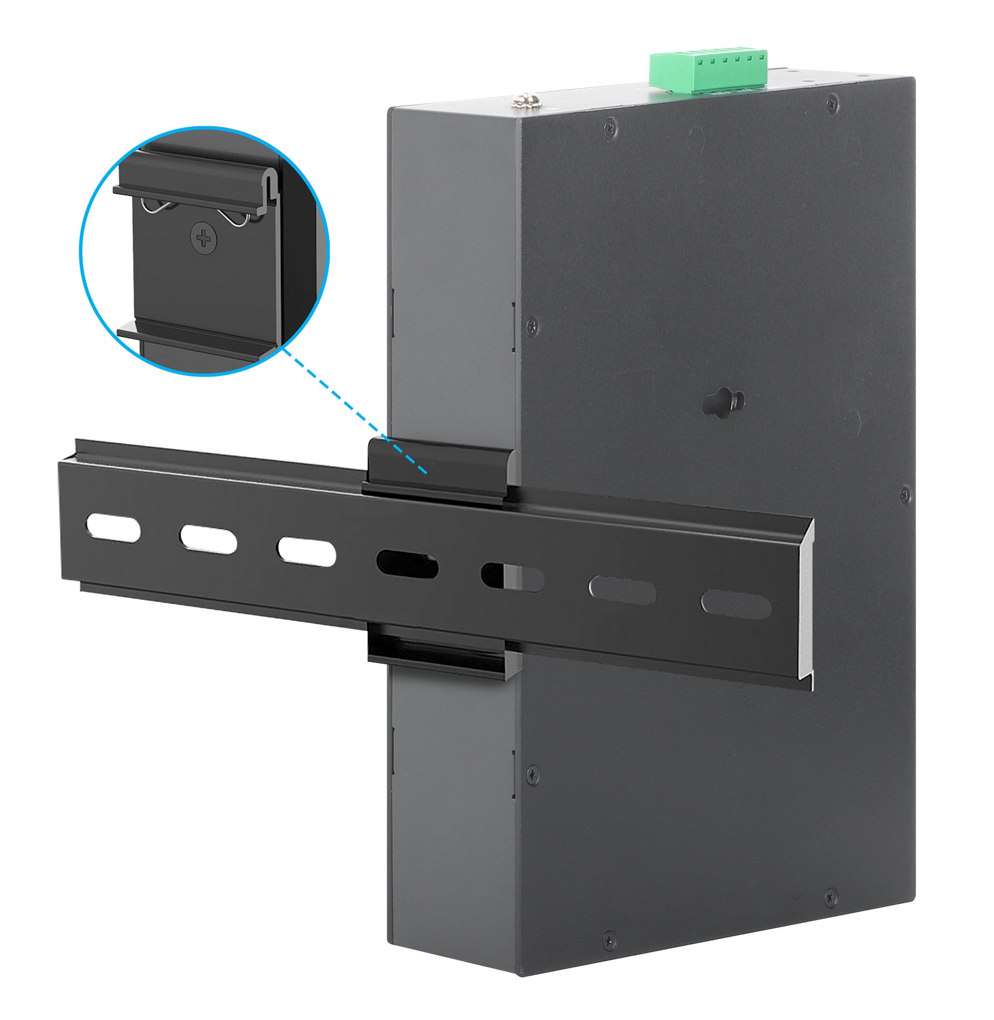 Industrial 10-Port Gigabit PoE+ Switch with 8 Gigabit Ethernet Ports and 2 SFP Uplinks Image 8