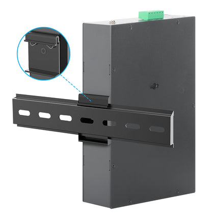 Industrial 10-Port Gigabit PoE+ Switch with 8 Gigabit Ethernet Ports and 2 SFP Uplinks Image 8