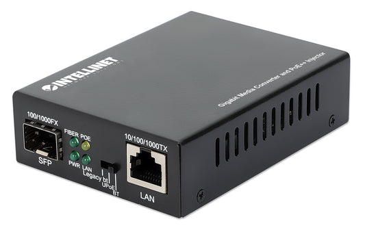 Gigabit Media Converter and PoE++ Injector 90W Image 1