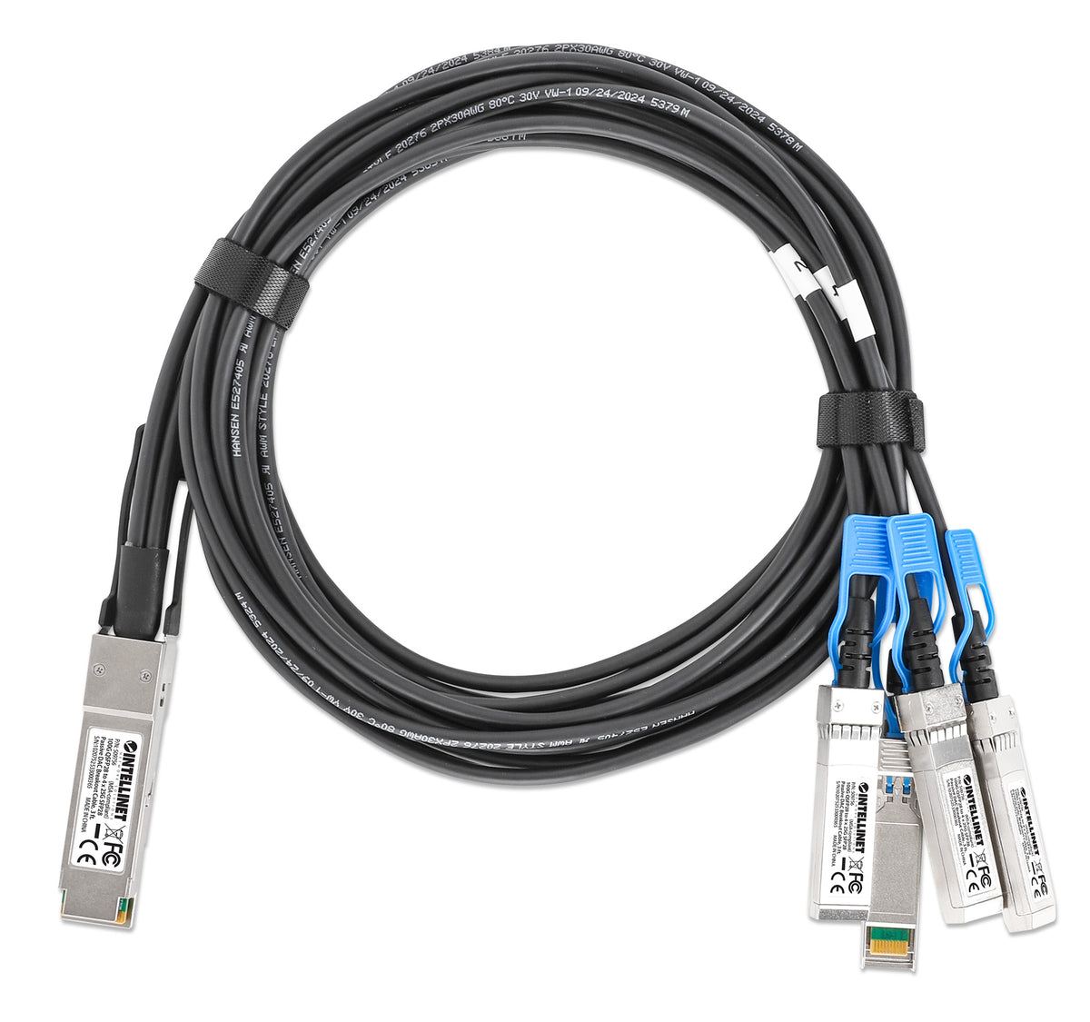 100G QSFP28 to 4 x 25G SFP28 Passive DAC Breakout Cable, 3 ft. Image 5