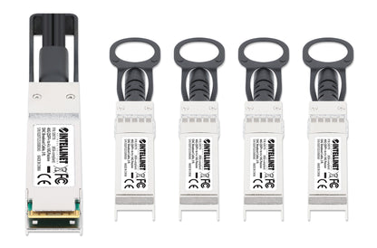 40G QSFP+ to 4 x 10G SFP+ Passive DAC Breakout Cable, 3 ft. Image 3
