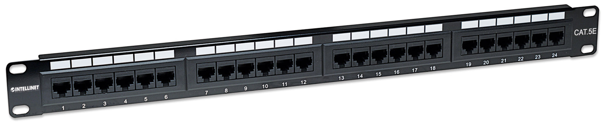 Cat5e 24-Port Patch Panel, 1U Image 2