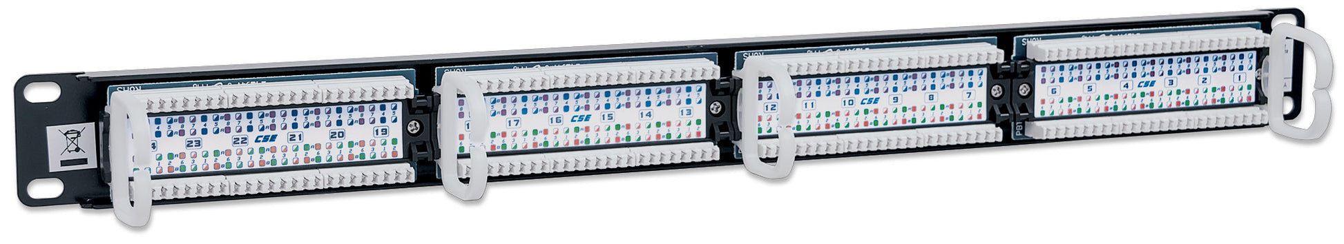 Cat5e 24-Port Patch Panel, 1U Image 4