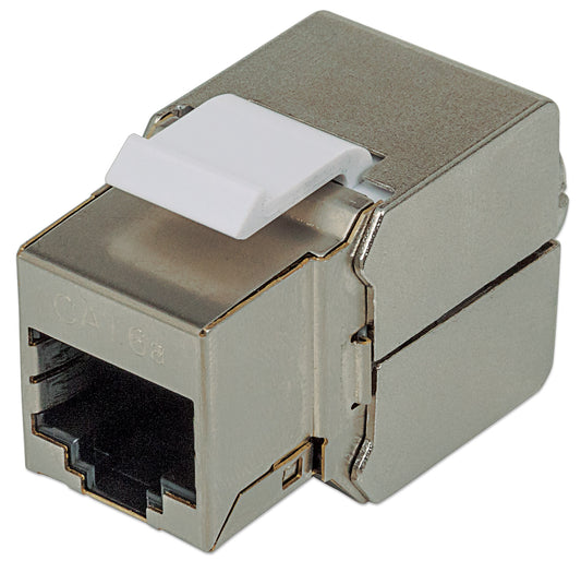 10 Gigabit Cat6A SSTP 180° Keystone Jack Image 1