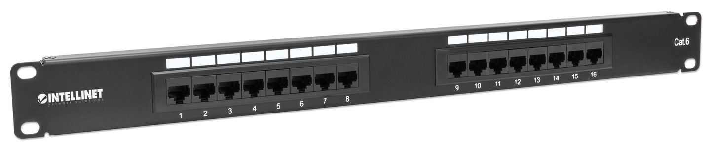 Cat6 16-Port Patch Panel, 1U Image 3