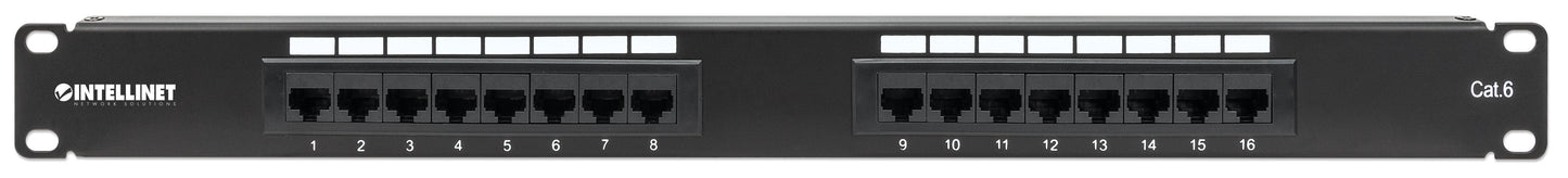 Cat6 16-Port Patch Panel, 1U Image 4