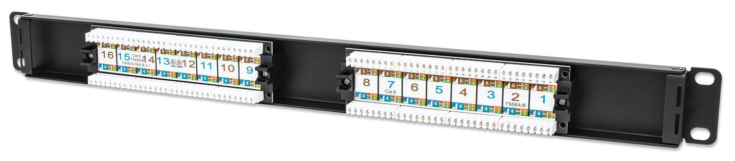 Cat6 16-Port Patch Panel, 1U Image 5