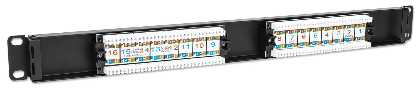 Cat6 16-Port Patch Panel, 1U Image 6