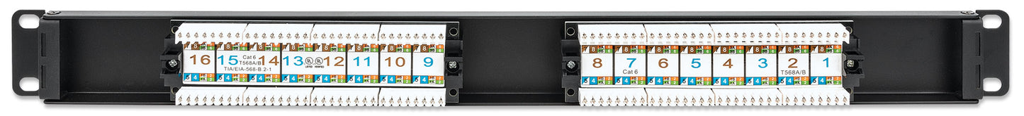 Cat6 16-Port Patch Panel, 1U Image 7