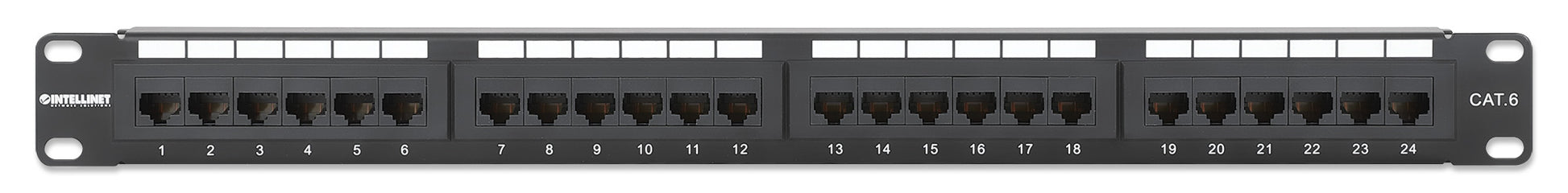 Cat6 24-Port Patch Panel, 1U Image 4
