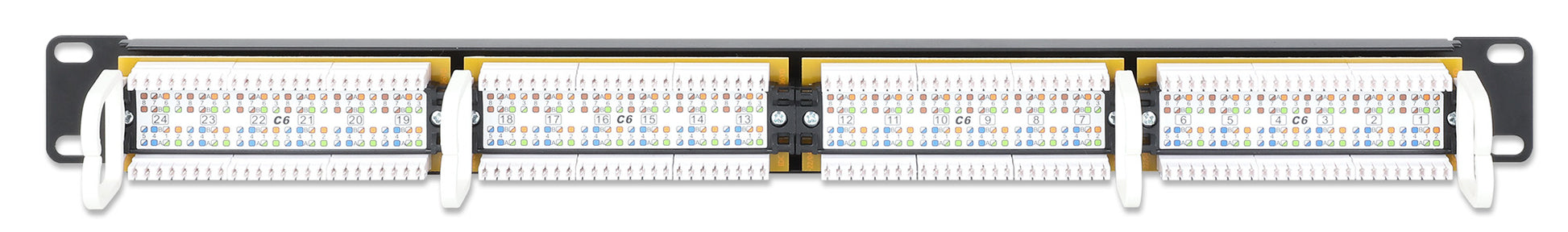 Cat6 24-Port Patch Panel, 1U Image 5