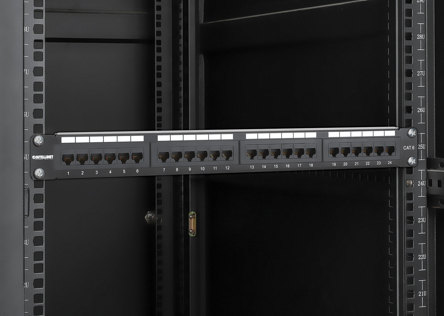 Cat6 24-Port Patch Panel, 1U Image 6