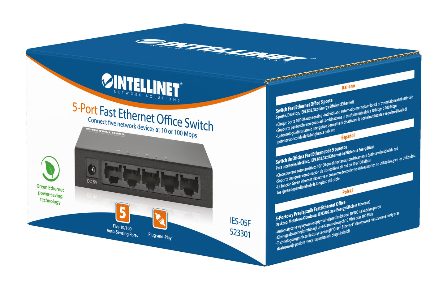 5-Port Fast Ethernet Office Switch Packaging Image 2