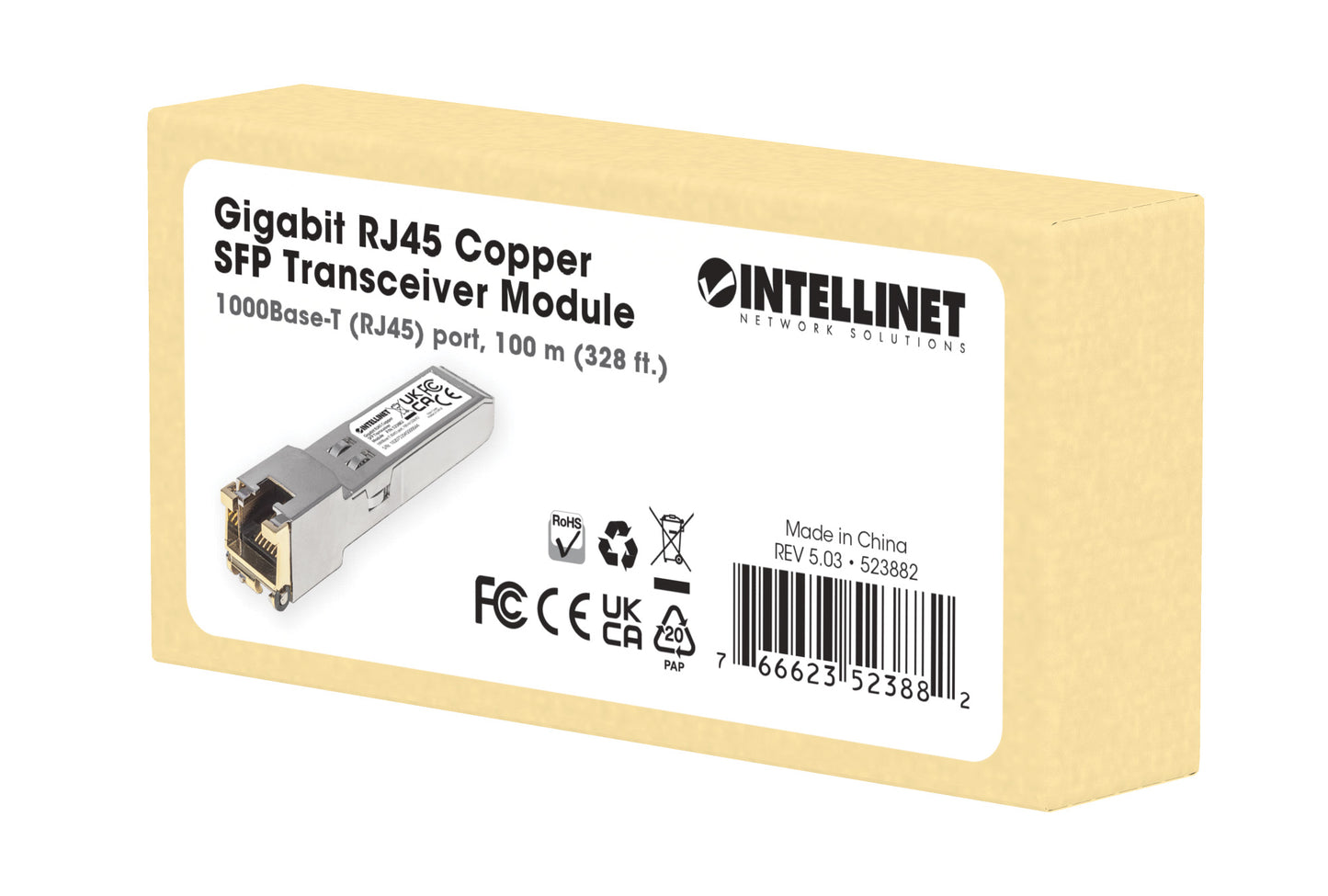 Gigabit RJ45 Copper SFP Transceiver Module Packaging Image 2