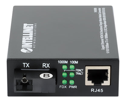 Gigabit Ethernet WDM Bi-Directional Single Mode Media Converter Image 3