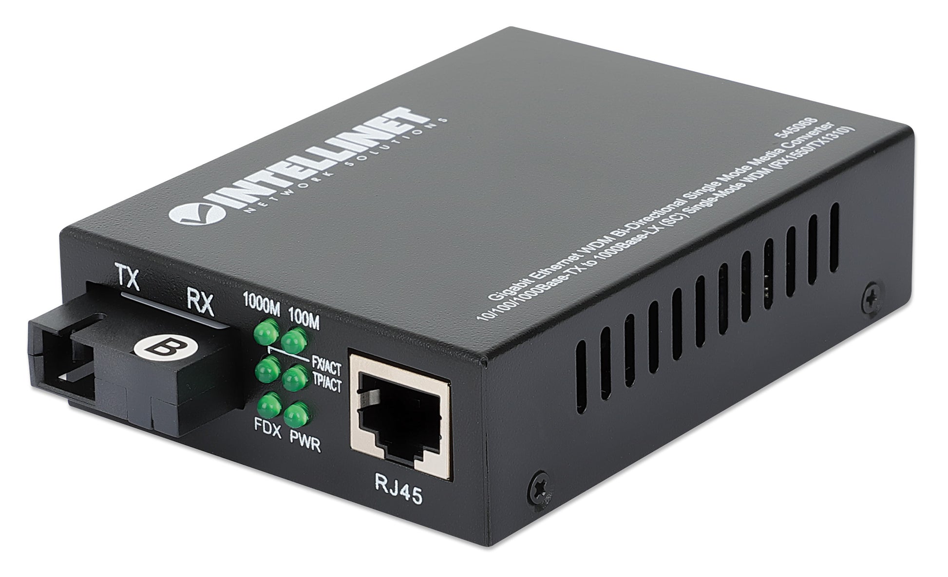 Gigabit Ethernet WDM Bi-Directional Single Mode Media Converter Image 1