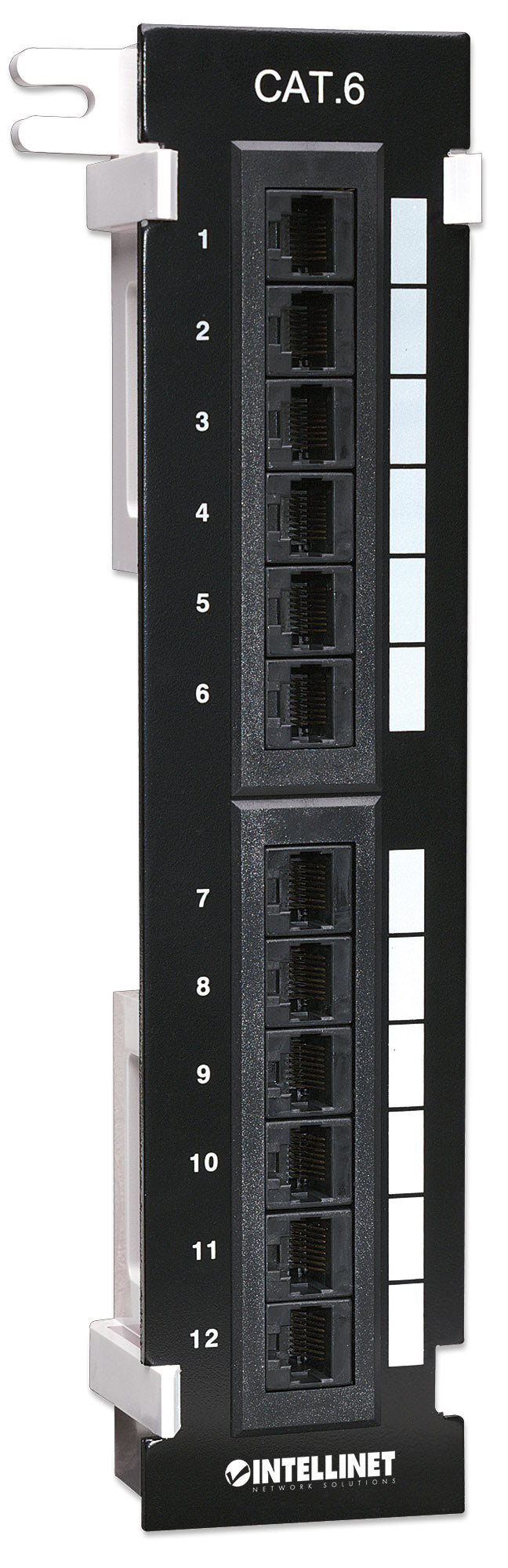Cat6 12-Port Wall-Mount Patch Panel Image 2
