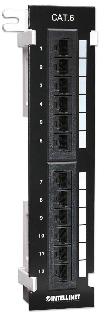 Cat6 12-Port Wall-Mount Patch Panel Image 2