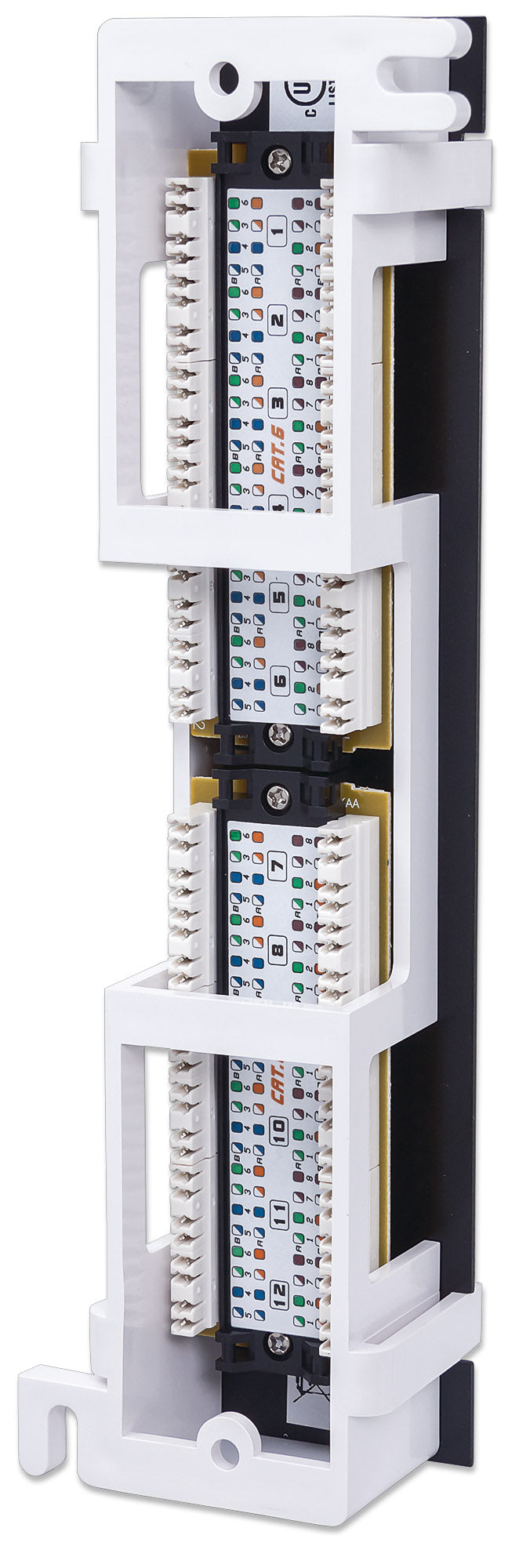 Cat6 12-Port Wall-Mount Patch Panel Image 3