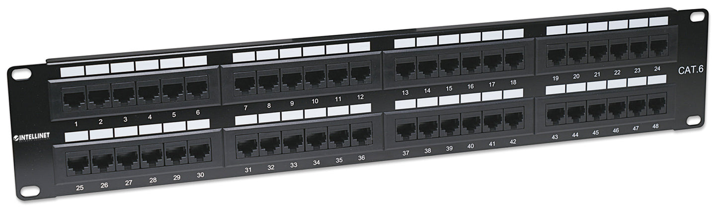 Cat6 48-Port Patch Panel, 2U Image 3