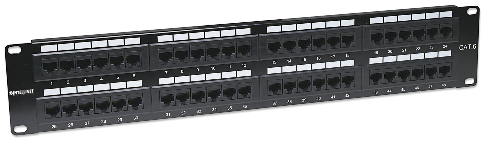 Cat6 48-Port Patch Panel, 2U Image 3