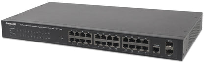 24-Port Gigabit Ethernet PoE+ Web-Managed Switch with 2 SFP Ports Image 1