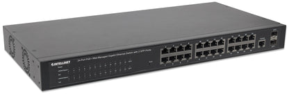 24-Port Gigabit Ethernet PoE+ Web-Managed Switch with 2 SFP Ports Image 3