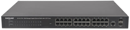 24-Port Gigabit Ethernet PoE+ Web-Managed Switch with 2 SFP Ports Image 4
