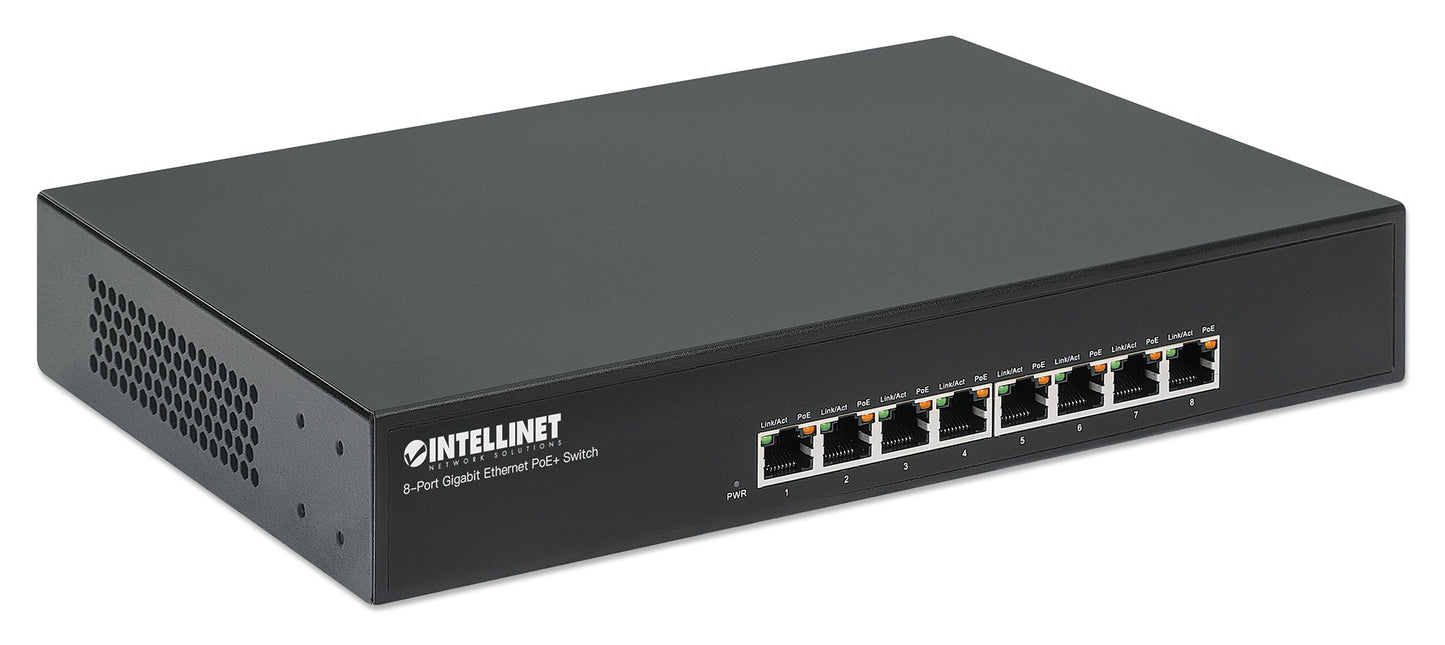 8-Port Gigabit Ethernet PoE+ Switch Image 3