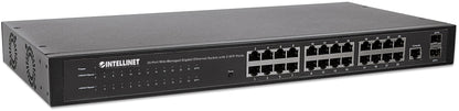 24-Port Web-Managed Gigabit Ethernet Switch with 2 SFP Ports Image 3