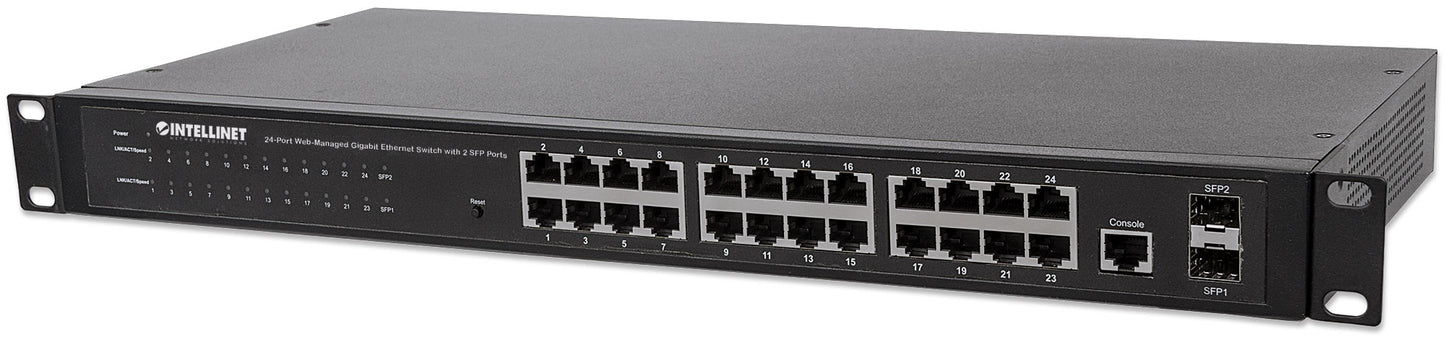 24-Port Web-Managed Gigabit Ethernet Switch with 2 SFP Ports Image 7