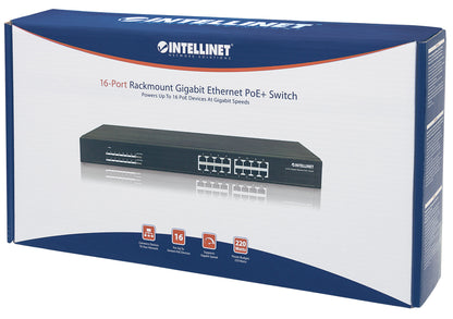 16-Port Gigabit Ethernet PoE+ Switch Packaging Image 2