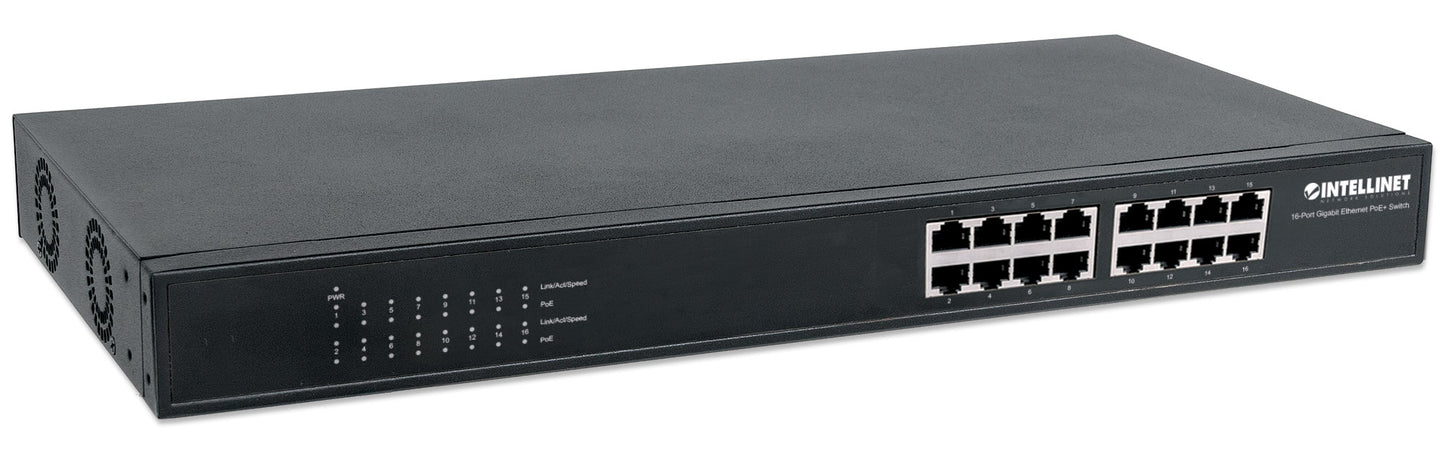 16-Port Gigabit Ethernet PoE+ Switch Image 3
