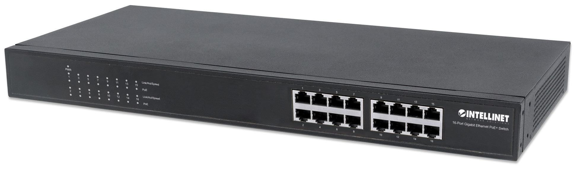 16-Port Gigabit Ethernet PoE+ Switch Image 1