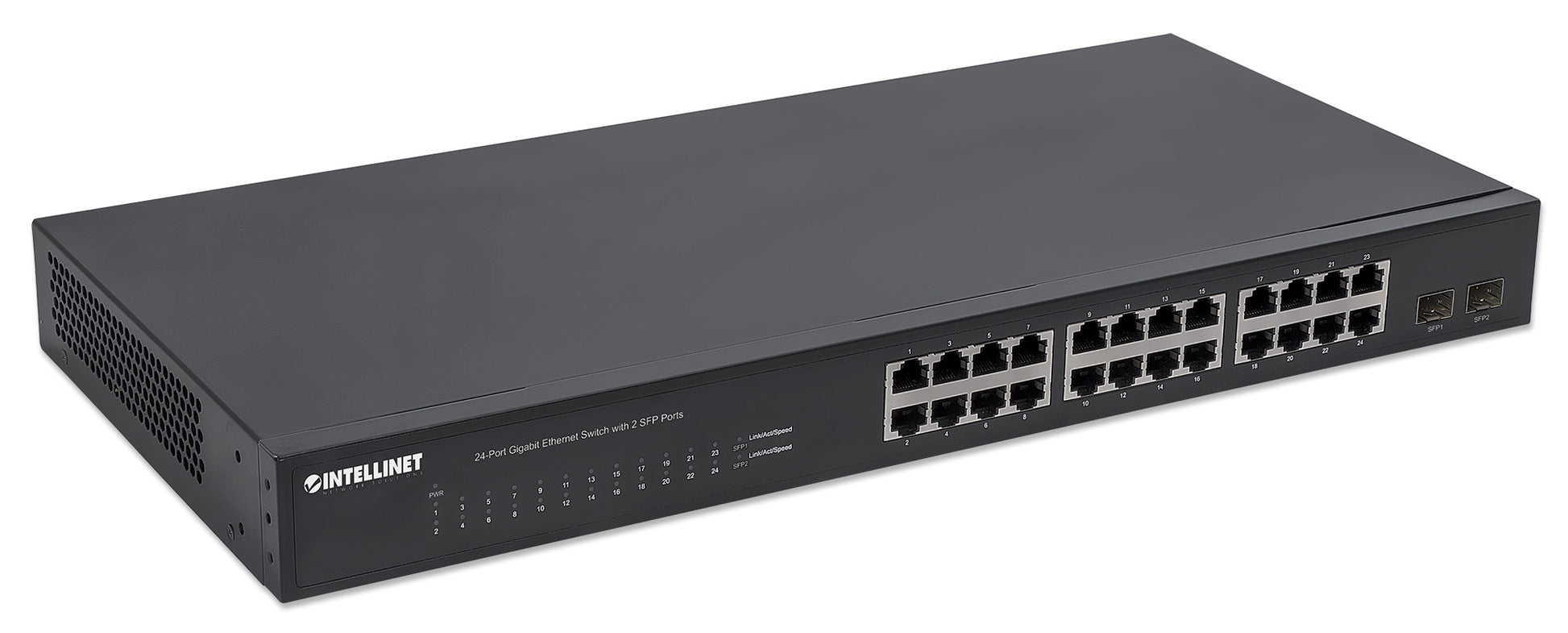 24-Port Gigabit Ethernet Switch with 2 SFP Ports Image 3