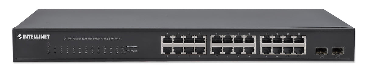 24-Port Gigabit Ethernet Switch with 2 SFP Ports Image 4